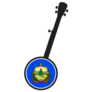 Five String Banjo State Flag Of Vermont Sticker