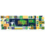 Flag And Map Of Brazil With Traditional Festival Theme Sticker