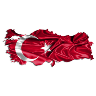 Flag Map Of Turkey Country Sticker
