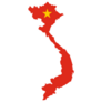 Flag Map Of Vietnam Icon Sticker