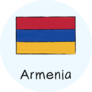 Flag Of Armenia Font Sticker