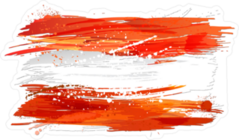 Flag Of Austria Made With Colorful Splashes Stickers