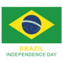 Flag Of Brazil Country Independence Day Sticker