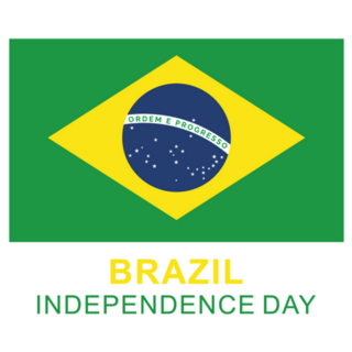 Flag Of Brazil Country Independence Day Sticker