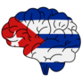 Flag Of Cuba Brain Sticker