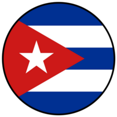 Flag Of Cuba Circle Sticker