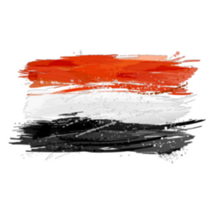 Flag Of Egypt Made With Colorful Splashes Sticker