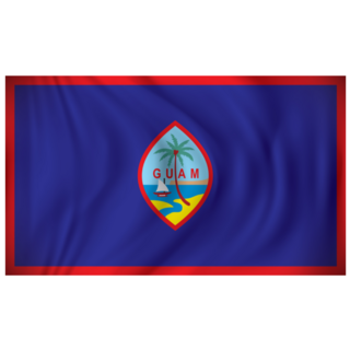Flag Of Guam Illustration Sticker