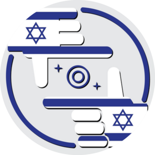 Flag Of Israel, Conceptual Photographer Sticker