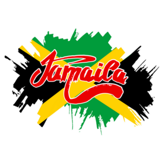 Flag Of Jamaica Grunge Sticker
