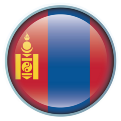 Flag Of Mongolia Circle Button Sticker