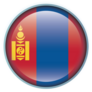 Flag Of Mongolia Circle Button Sticker
