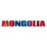 Flag Of Mongolia Lettering Sticker