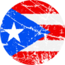 Flag Of Puerto Rico Grunge Sticker