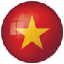 Flag Of Vietnam Ball Sticker