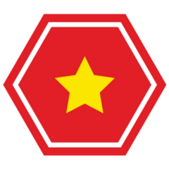 Flag Of Vietnam Polygon Sticker