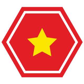 Flag Of Vietnam Polygon Sticker