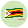 Flag Of Zimbabwe Green Sticker
