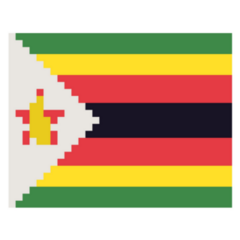 Flag Zimbabwe Pixel Sticker