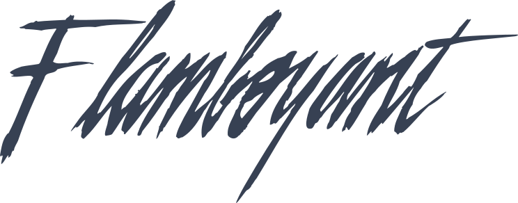 Flamboyant Vinyl Lettering Sticker