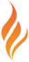 Flame Logo Icon Sticker