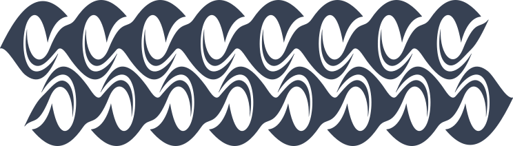 Flames Or Waves Border Sticker