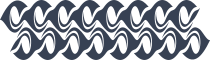 Flames Or Waves Border Sticker
