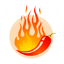 Flamin Hot Pepper Sticker