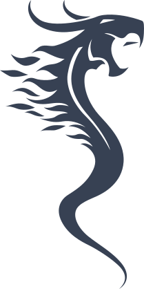 Flaming Dragon Back Sticker