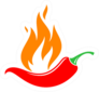 Flaming Hot Chili Pepper Sticker