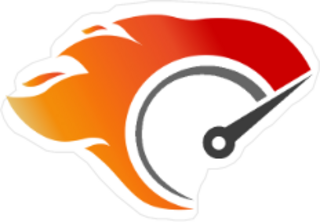 Flaming Speedometer Sticker