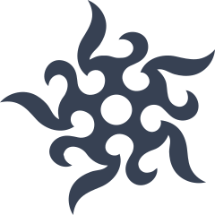 Flaming Star Sticker