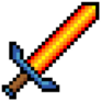  Flaming Sword Pixel Sticker