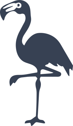 Flamingo Bird On One Leg Sticker