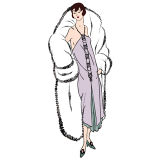 Flapper Girls 20s Style Fashion Party Sticker