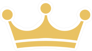 Flat Crown Sticker