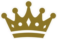 Flat Crown with Details Sticker