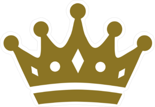 Flat Crown with Details Sticker