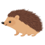 Flat Hedgehog Sticker