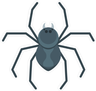 Flat Spider Sticker