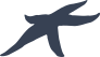 Flat Starfish Sticker