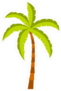 Flat Style Palm Tree Sticker