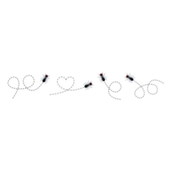 Flies Icon Set Sticker