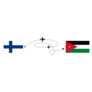 Flight And Travel From Finland To Jordan Sticker