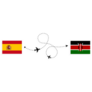 Flight And Travel From Spain To Kenya Sticker