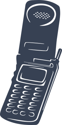 Flip Cell Phone Sticker