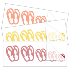 Flip Flop Family Stickers and Decals