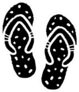Flip Flop Sandals Drawn Sticker