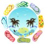 Flip Flops Around Summer Sticker