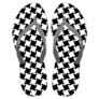 Flip Flops Black Checkered Sticker 